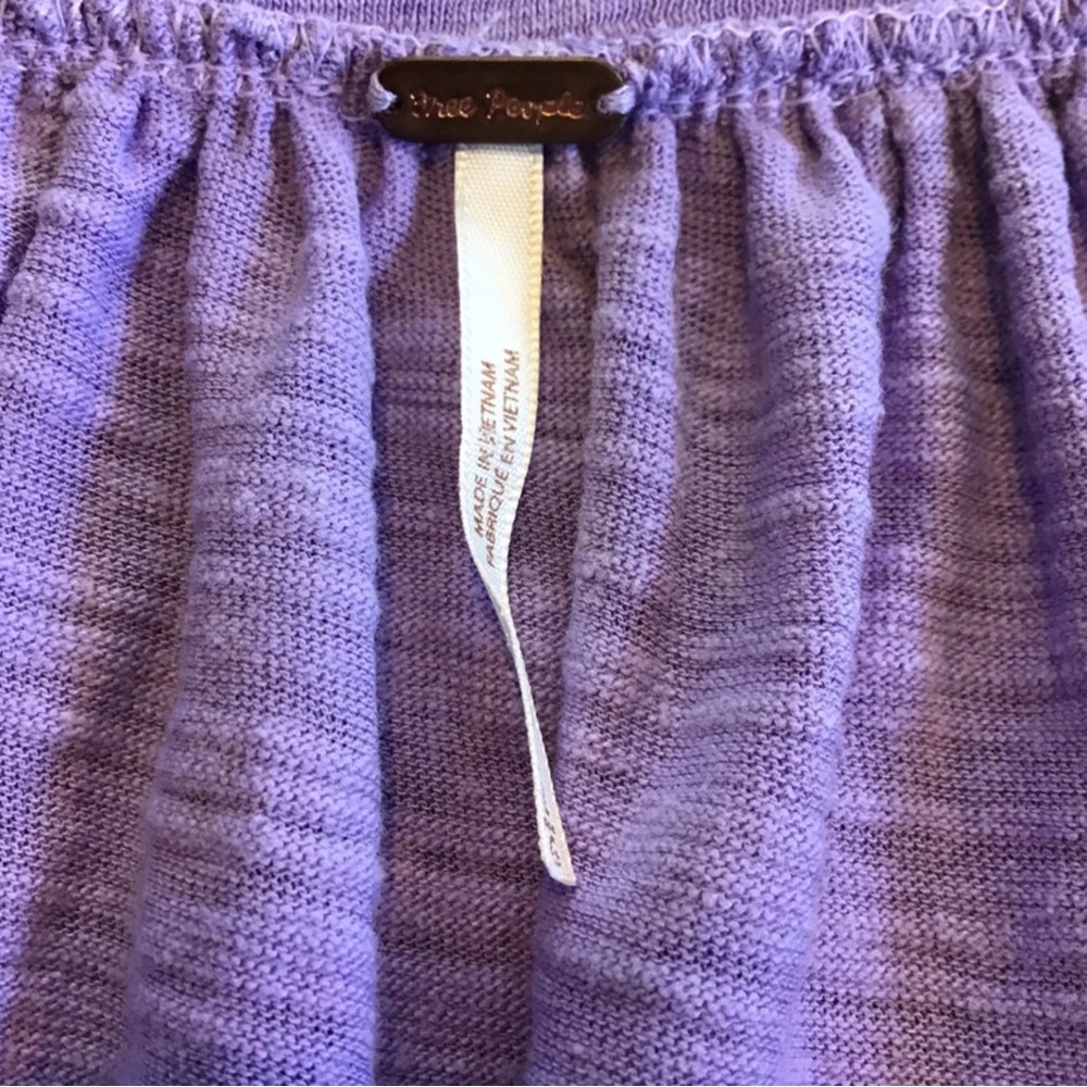 {Free People} Casual Purple Top - Picture 3 of 3